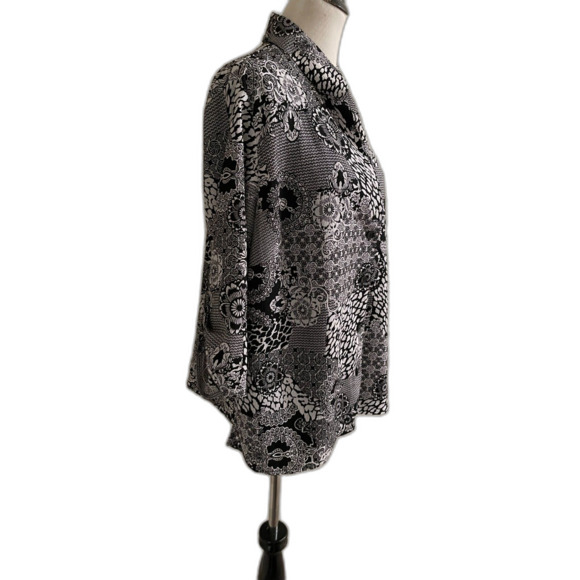 Women's GEORGE Button Front Top 2-Piece Plus Size Blouse Pretty Shirt 3X 22W - Picture 7 of 9